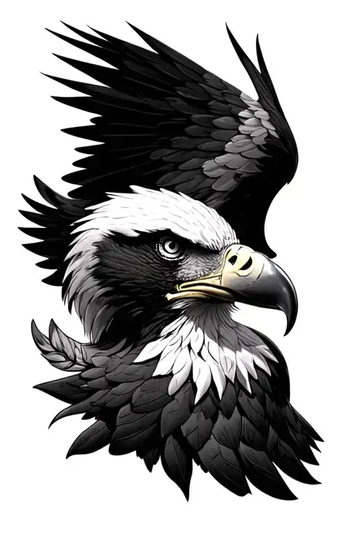 Eagle That Represents Life And Death