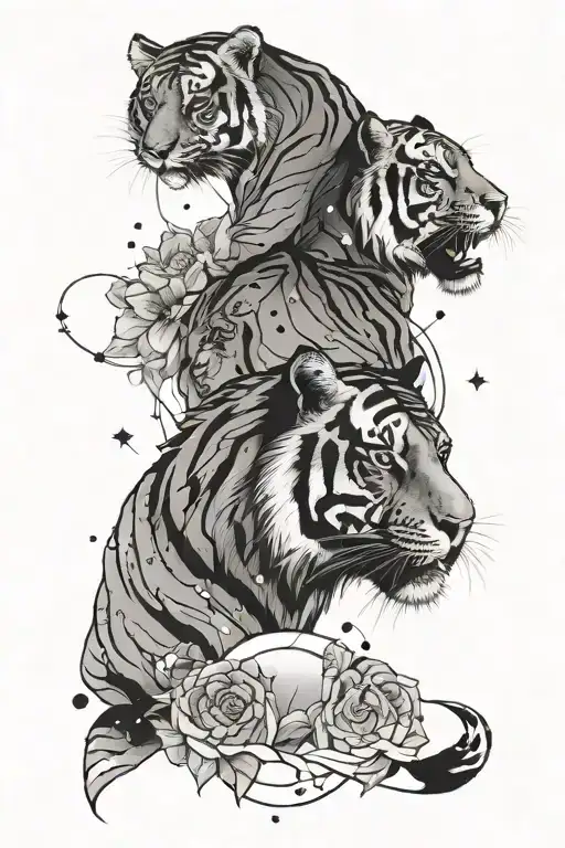 Tiger And Virgo Constellation