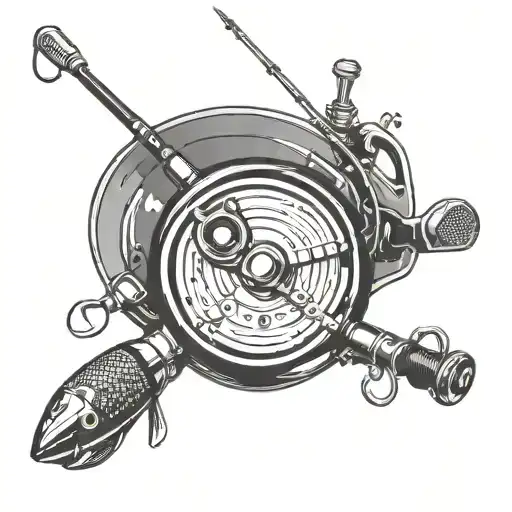 Fishing Pole Gaming Controler Frying Pan