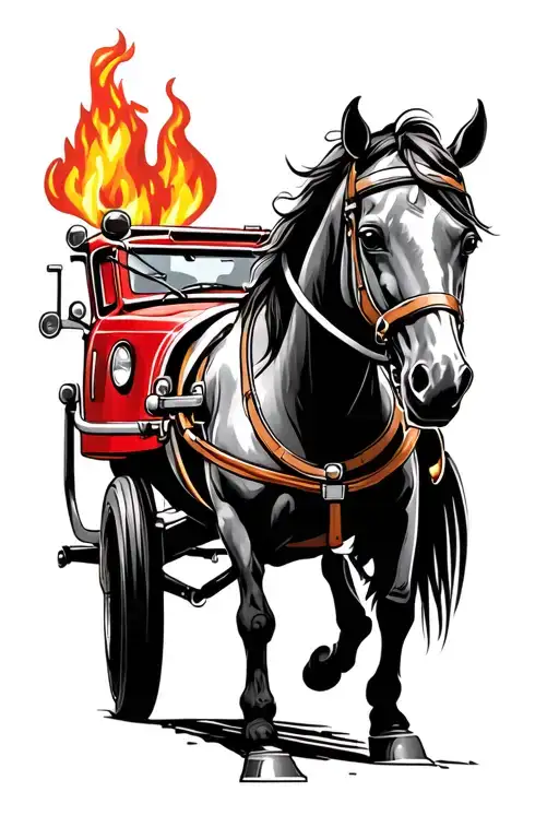 Horse Drawn Fire Engine