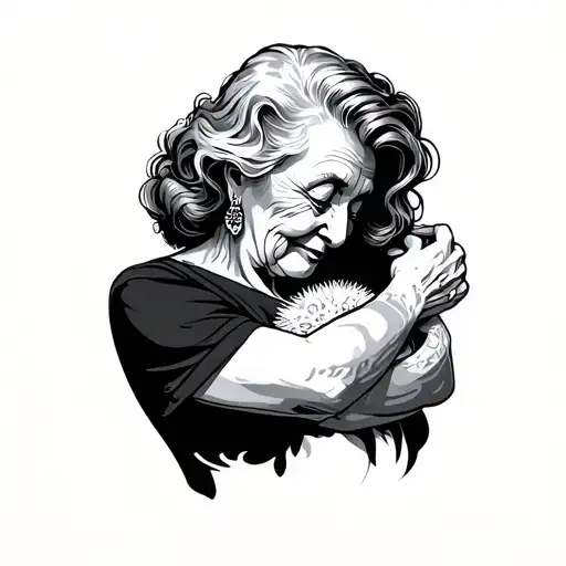 Grandma Figure Hugging
