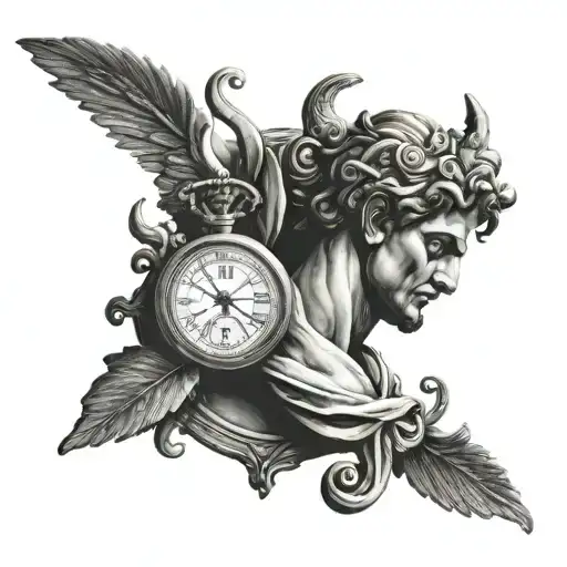 Greek God With Time Piece