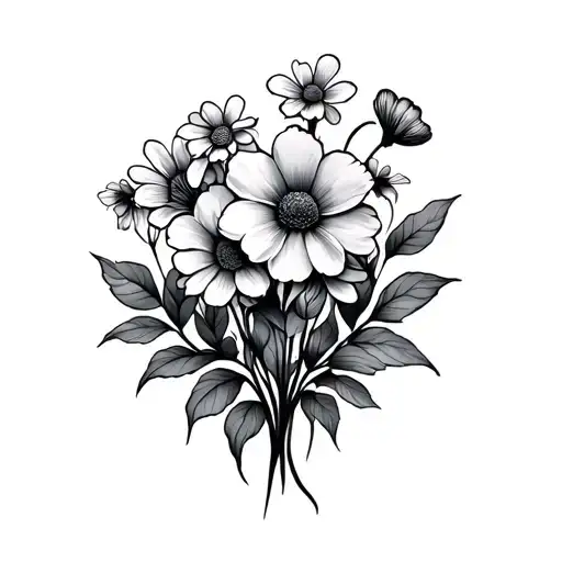 Vinyl With Flowers Growing