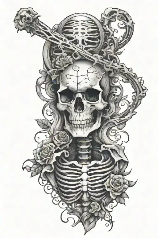 Skeleton Arm On Back