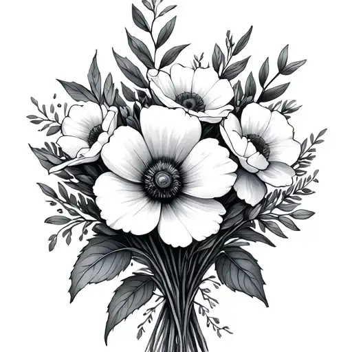 October And Auguest Birthflower Bouquet