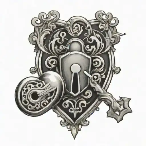 Heart Shape Lock And Heart Shape Key Matching