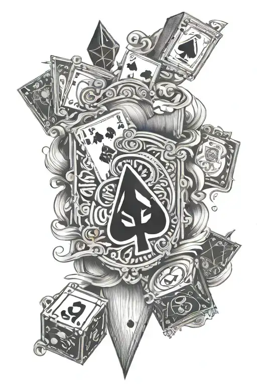 Gambling Themed Sleeve