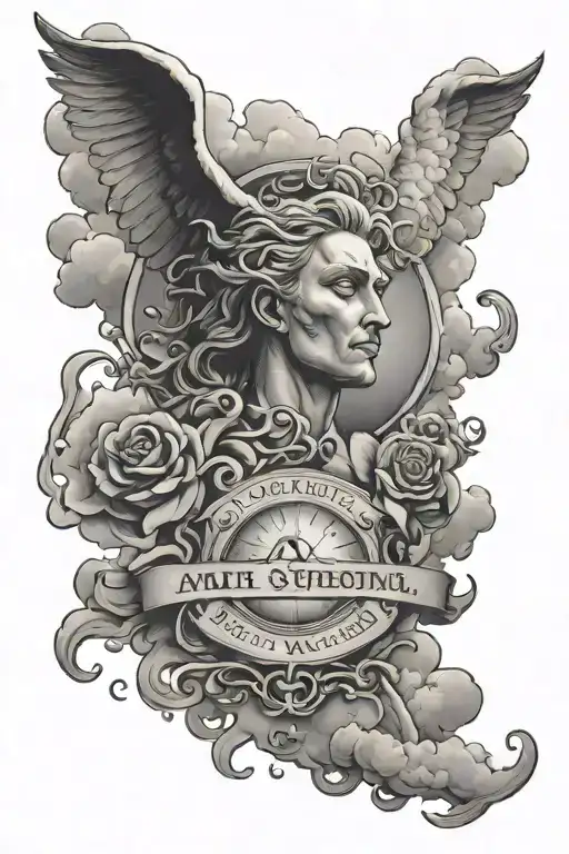 It Is God Who Arms Me With Strength And Keeps My Way Secure Clouds And God