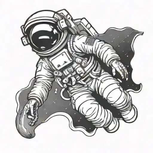 Astronaut Floating