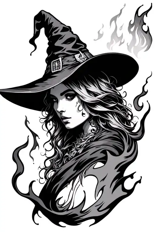 Witch Fire Flames
