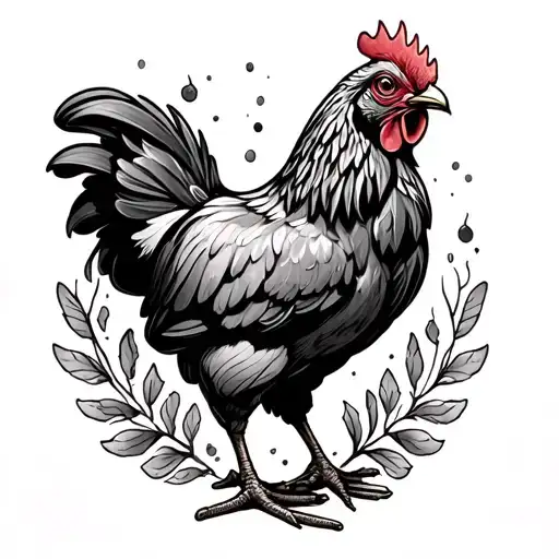 Chicken And Beer Bottle