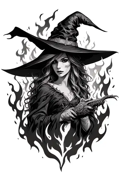 Witch Fire Flames