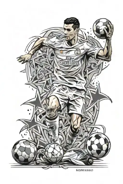 Ronaldo Lifting The Champions