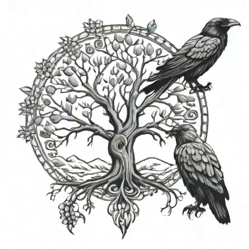 Tree Of Life Crow Bear Paw