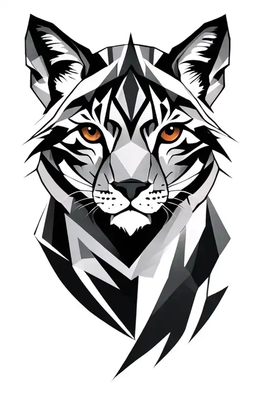 Geometric Tattoo And Animal