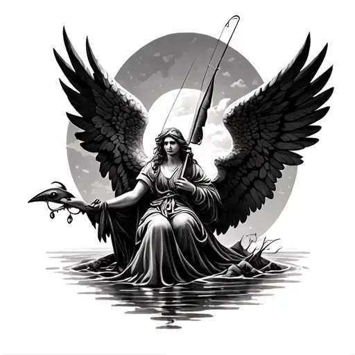 Hunting And Fishing Angels