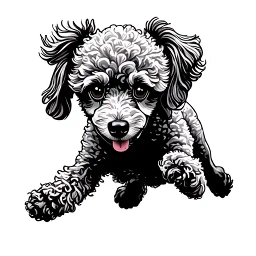 Poodle Running