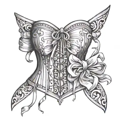 Arm Corset Bow Tied
