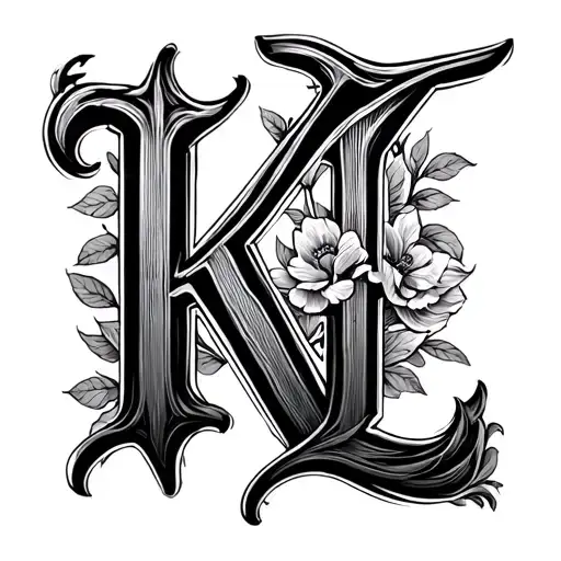 Initials K And L Letter
