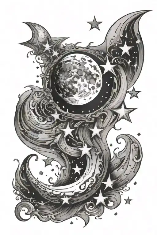 Moon And Stars
