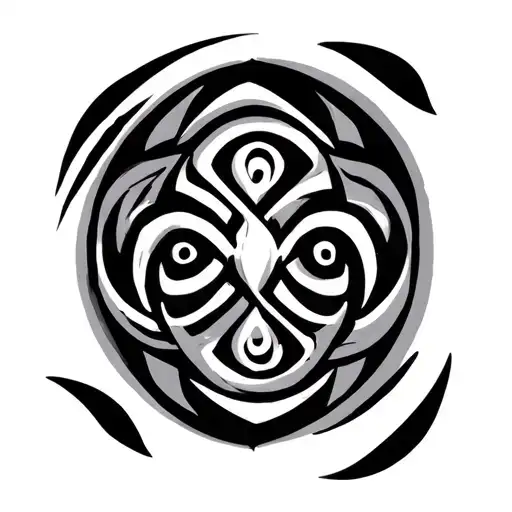 Wikinger Maori Symbol