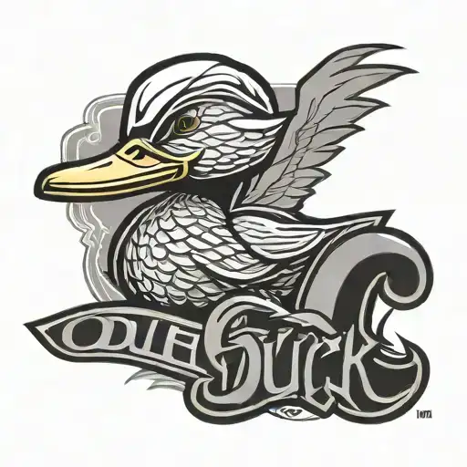 Oregon Duck Logo With Nike Sign