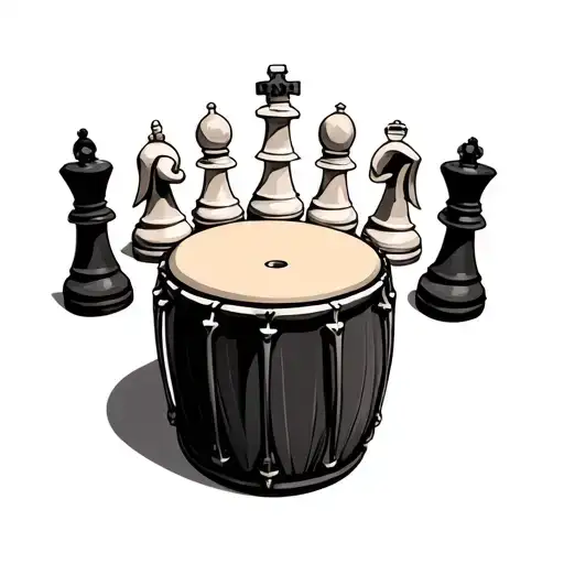 Chess Pieces As Congas