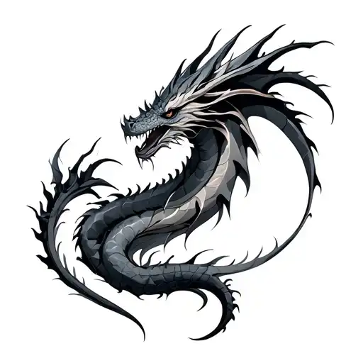 Abstract Dragon Wrapped