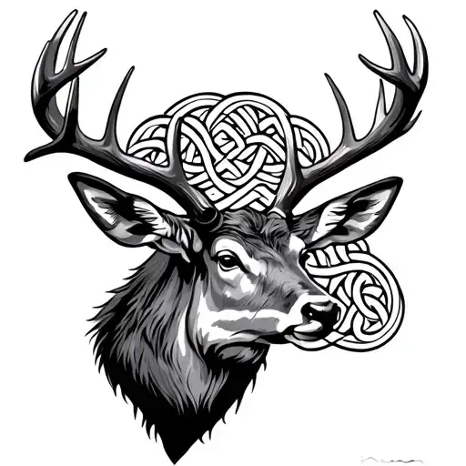 Celtic Knot Red Stag