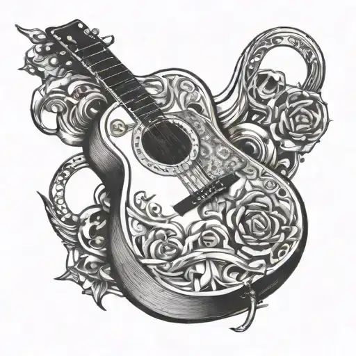 Guitar With Gun Aesthetic