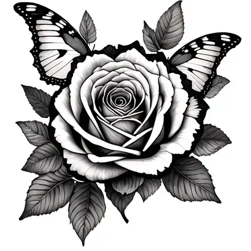 Tiger Rose Butterflies