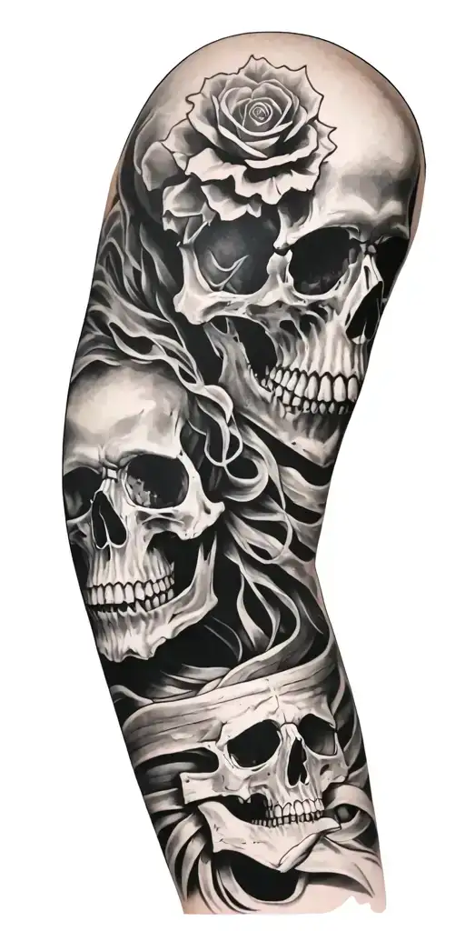Full Sleeve With Skull