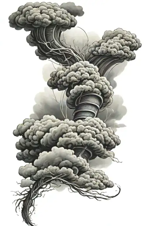 Tornado And Storm Clouds