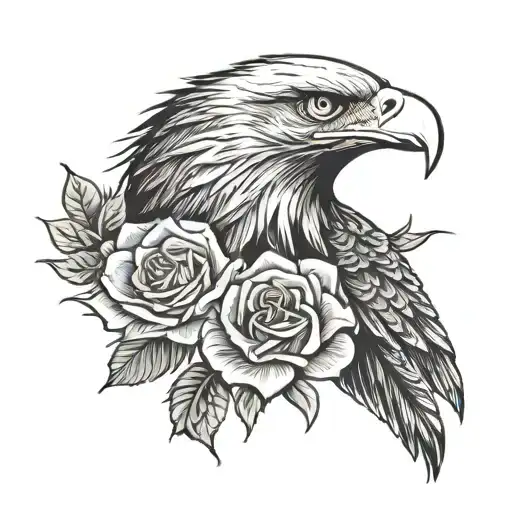 The Eagle Holds A Rose
