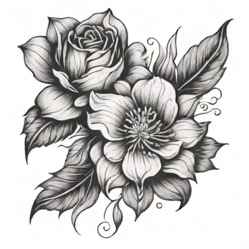 Flower Over Knee