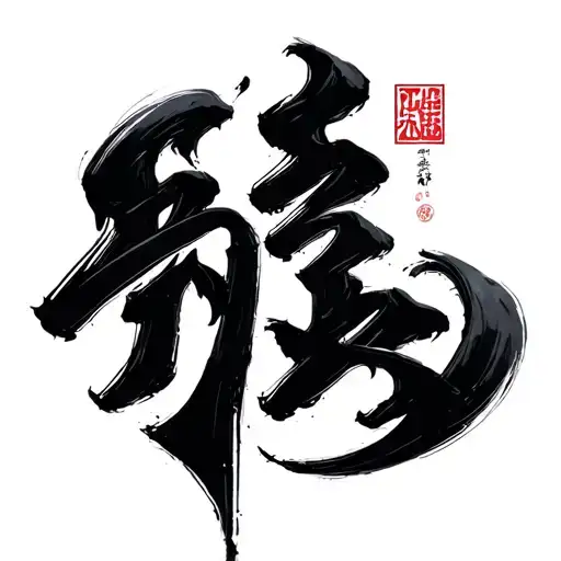 Dark Calligraphy Brush