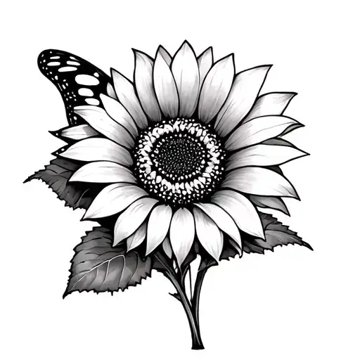 Butterfly Sunflower