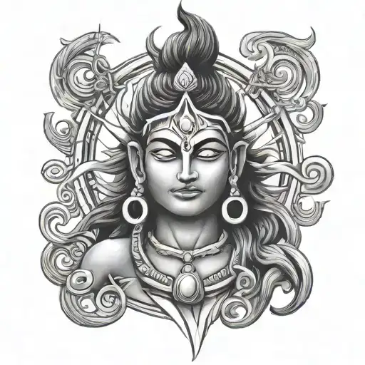 Angry Shiva And Third Eye