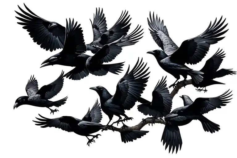 Flock Of Crows