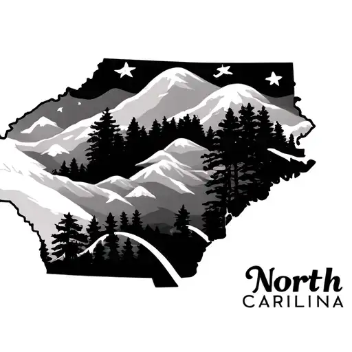 State Outline North Carolina Outline