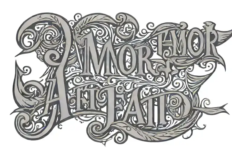 Amor Fati Lettering