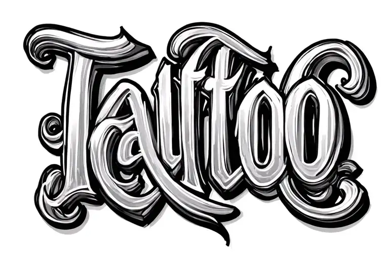 Tattoo Text Written