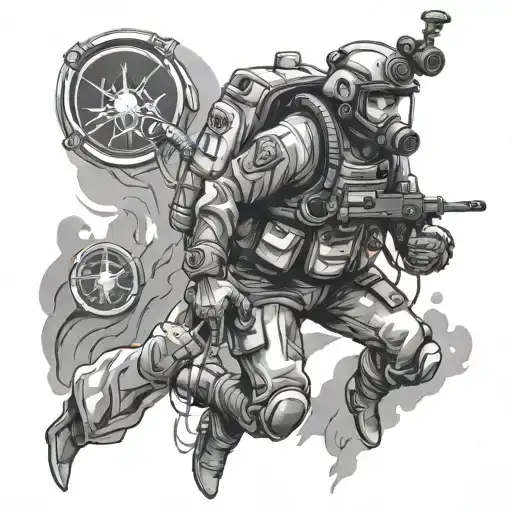 Mountain Army Nurse Scuba Warrior