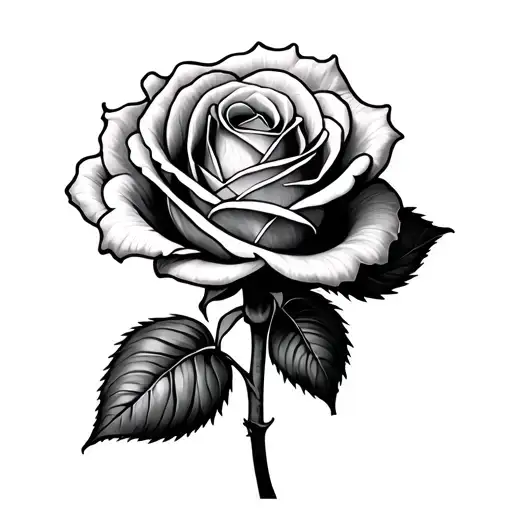 Small Rose In The Middle