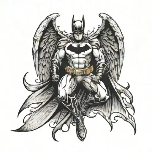 Batman With Angel Wings Spread