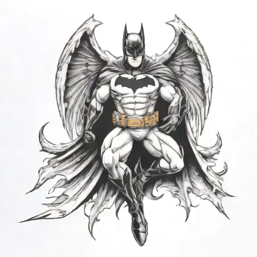 Batman With Angel Wings Spread
