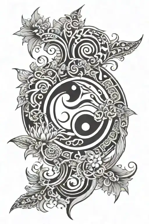 Tao And Karma Symbol