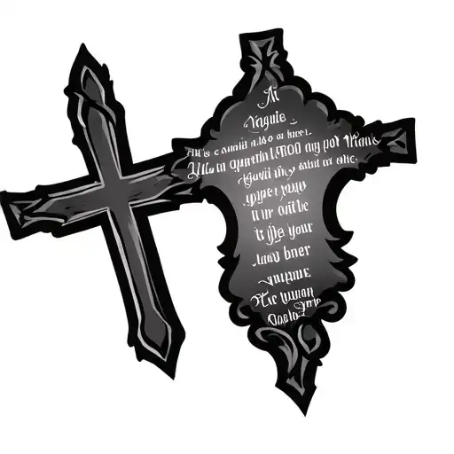 Biblical With Verse And Cross