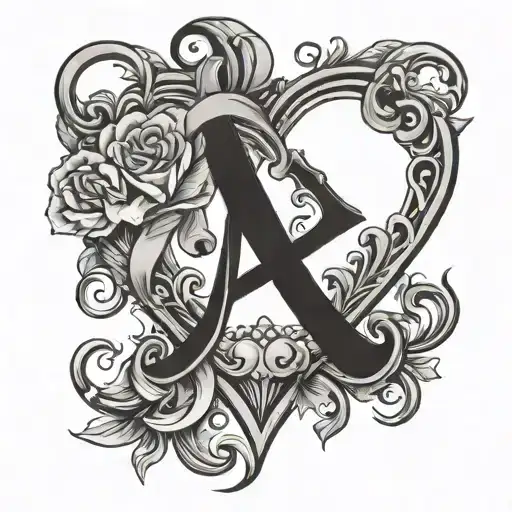 Name Franco With A Heart At The End Of The O Symbol