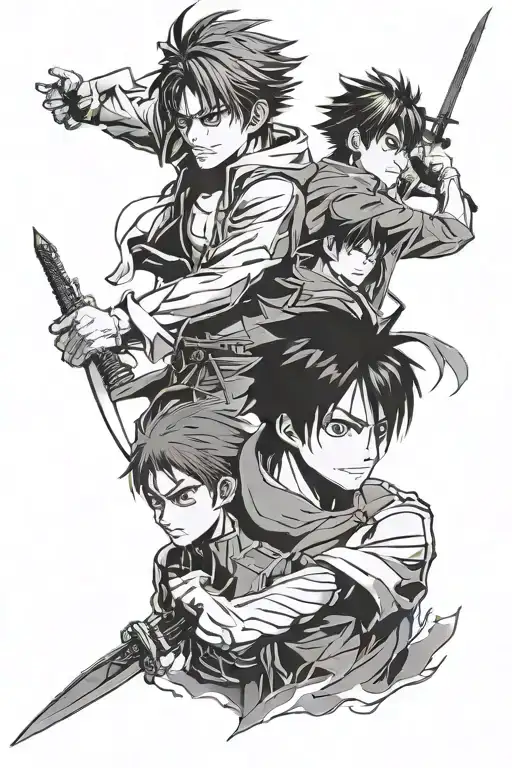 Eren Jaeger And Toji Fushiguro Jujutsu Kaisen